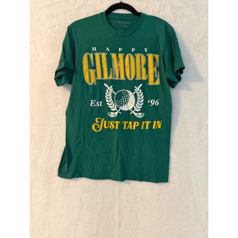Happy Gilmore Just Tap It In Graphic T-Shirt Mens Medium Green Golf Movie Tee